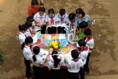 Ngày hội đọc sách của các em học sinh trường TH Nguyễn Trãi.